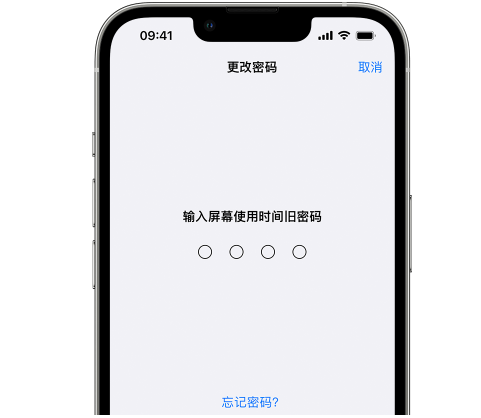 永城iPhone屏幕维修分享iPhone屏幕使用时间密码忘记了怎么办 