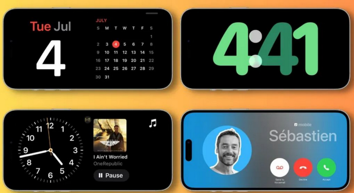 永城苹果手机维修分享iOS17横屏充电待机显示有什么好处 