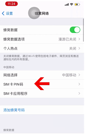 永城苹果14维修网分享如何给iPhone14的SIM卡设置密码 