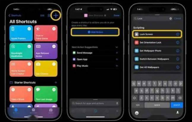 永城苹果14锁屏维修店分享iPhone14升级iOS16.4后如何创建锁屏快捷方式 