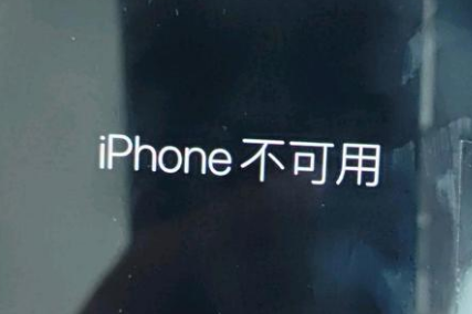 永城苹果服务网点分享锁屏界面显示“iPhone 不可用”如何解决 